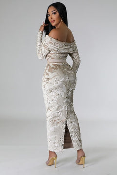 The Bombshell Two-Piece Set (Ivory/Cream)