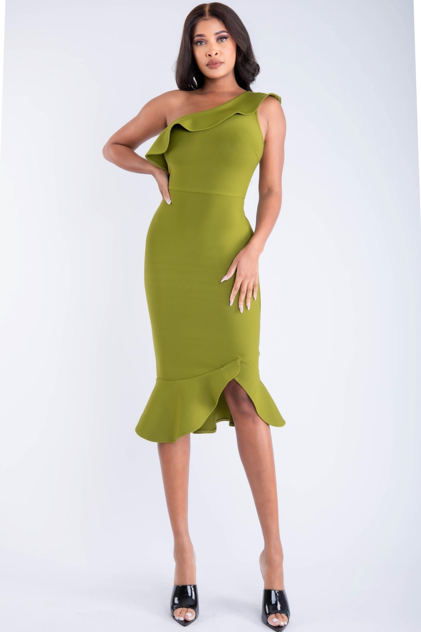 Diva Deluxe Dress (Hunter Green)
