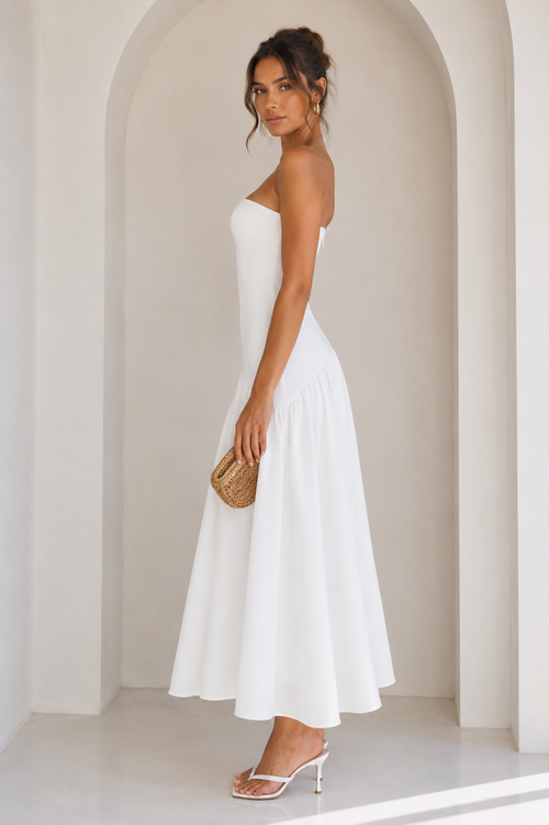 Riviera Romance Dress | White