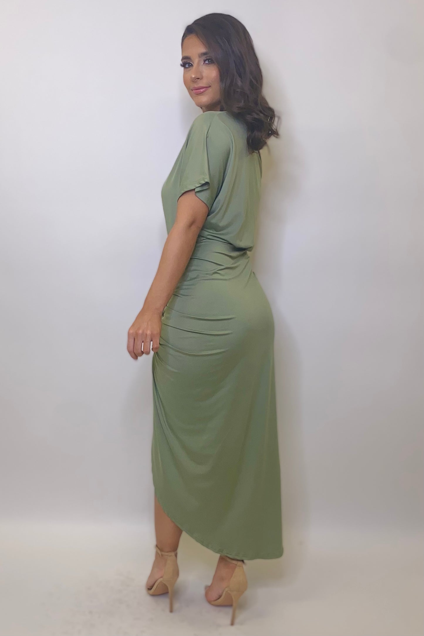 The Valeria Dress (Light Olive)