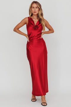 Dance With Me Dress | Cranberry