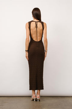 Rustic Charm Dress | Brown