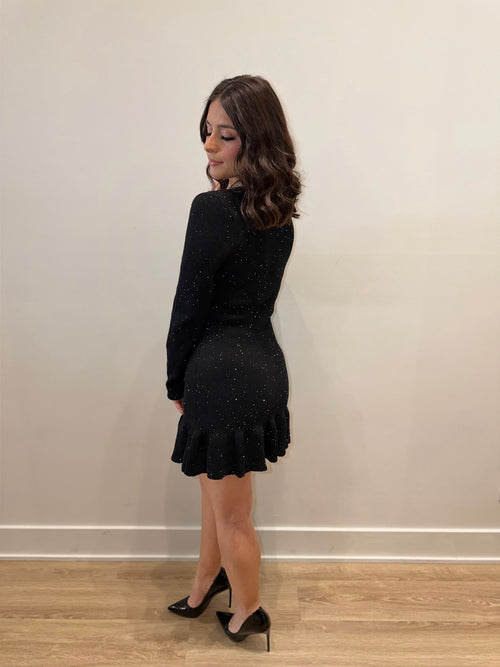 Holiday Fever Dress | Black/Silver