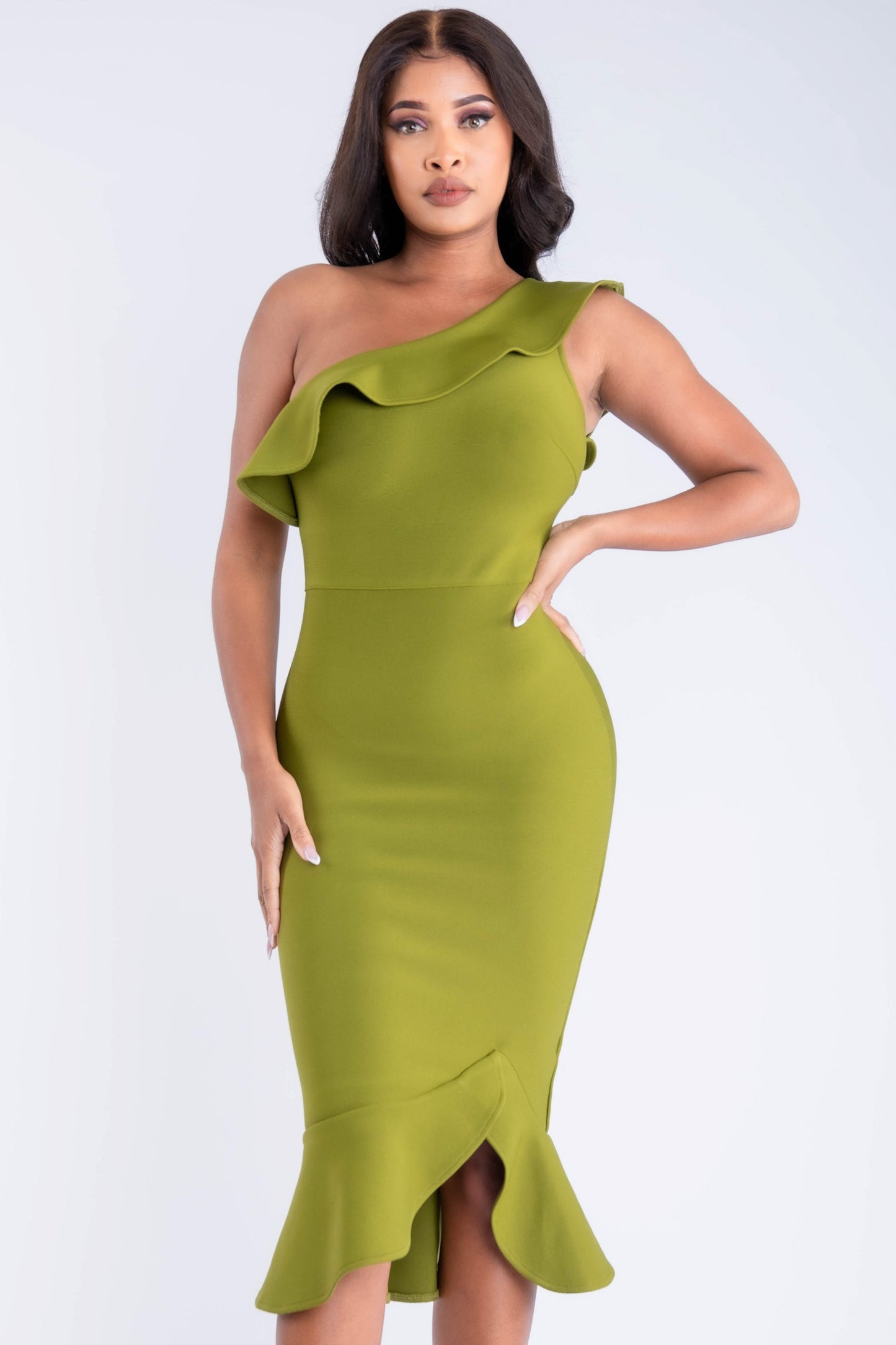 Diva Deluxe Dress (Hunter Green)