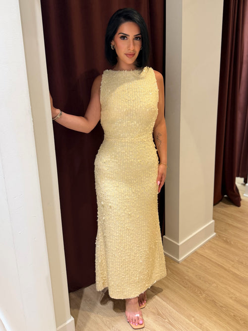 Champagne Hour Dress | Butter Yellow