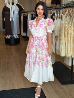 Sunday Best Dress | Cream/Floral