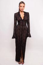 The Simone Dress | Black/Nude (FINAL SALE)