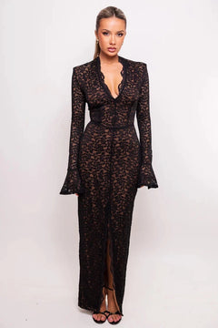 The Simone Dress | Black/Nude (FINAL SALE)