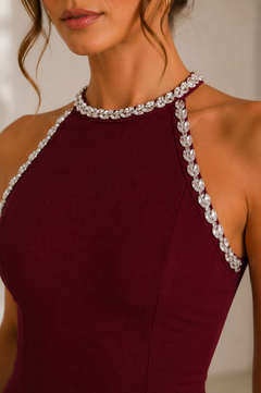 Crystal Hour Dress | Wine