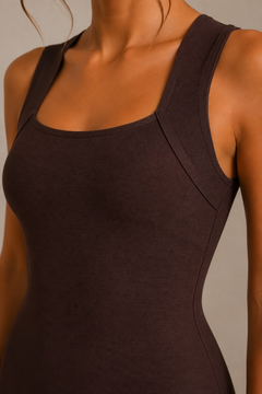 Luxe Lounge Dress | Brown