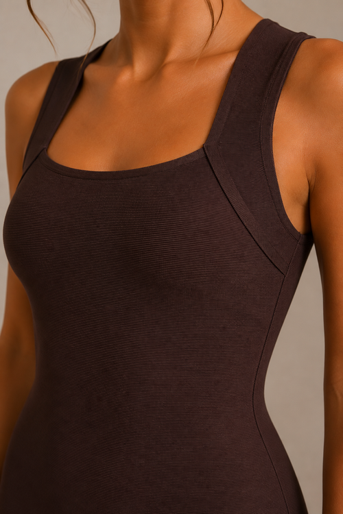 Luxe Lounge Dress | Brown