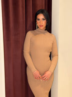 Casual Day Dress | Nude