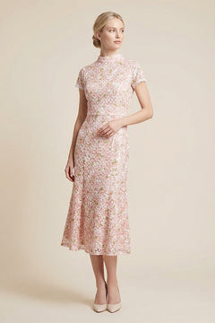 Graceful Moment Dress | Blush/Green