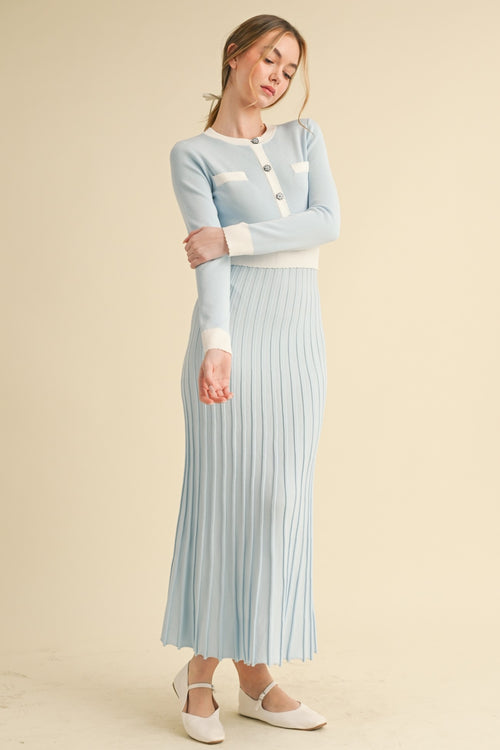 Best Wishes Dress | Blue/White