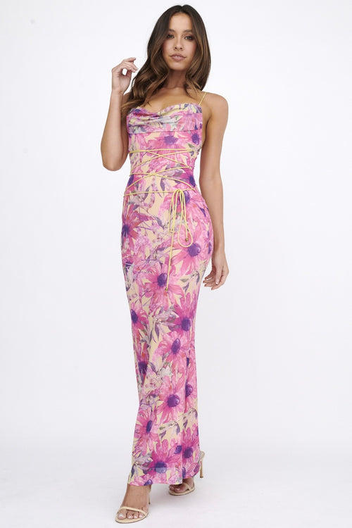 Weekend In Florence Dress | Yellow / Floral