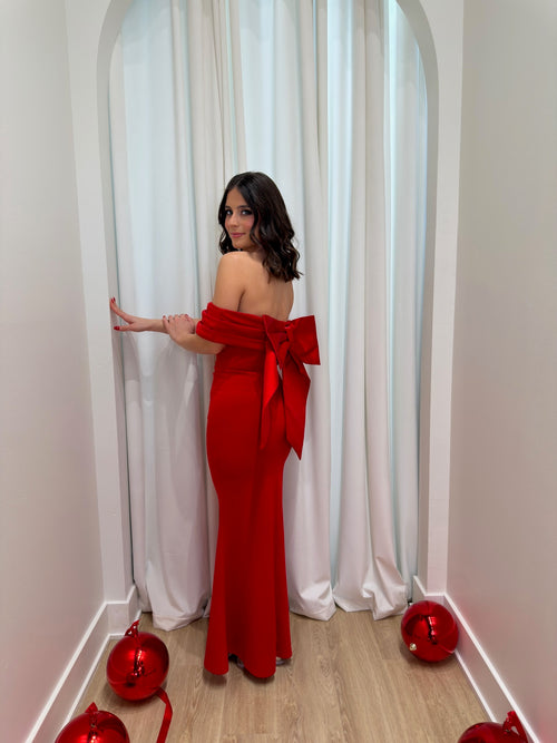 Iconic Bow Dress | Red