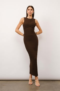 Rustic Charm Dress | Brown