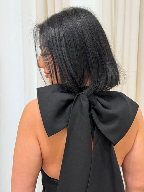 Blissful Bow Dress | Black