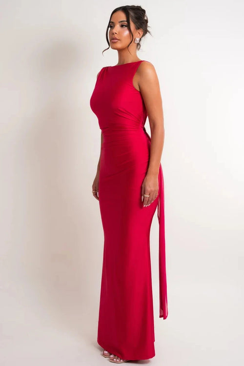 The Merissa Dress | Cranberry (FINAL SALE)