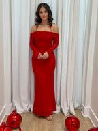 Crimson Grace Dress | Red