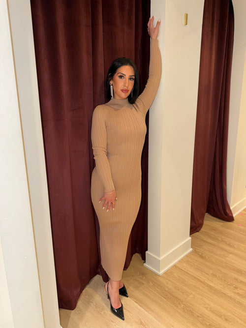 Casual Day Dress | Nude