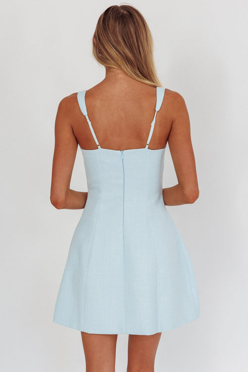 Tweed Dreams Dress | Blue