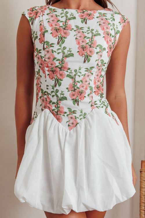 Parisian Kiss Dress | Ivory/Floral