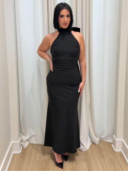 Blissful Bow Dress | Black