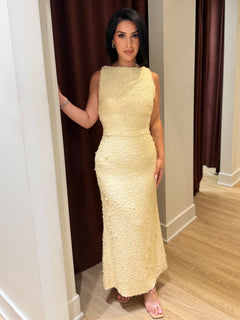 Champagne Hour Dress | Butter Yellow