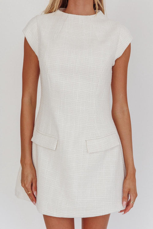 Uptown Girl Dress | Cream