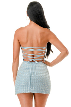 Frosted Flirt Dress | Blue