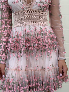 Sunday In Paris Dress | Mauve/Floral (FINAL SALE)