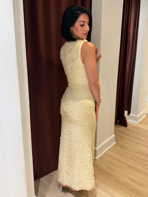 Champagne Hour Dress | Butter Yellow