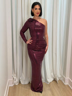 The Evanda Dress | Wine