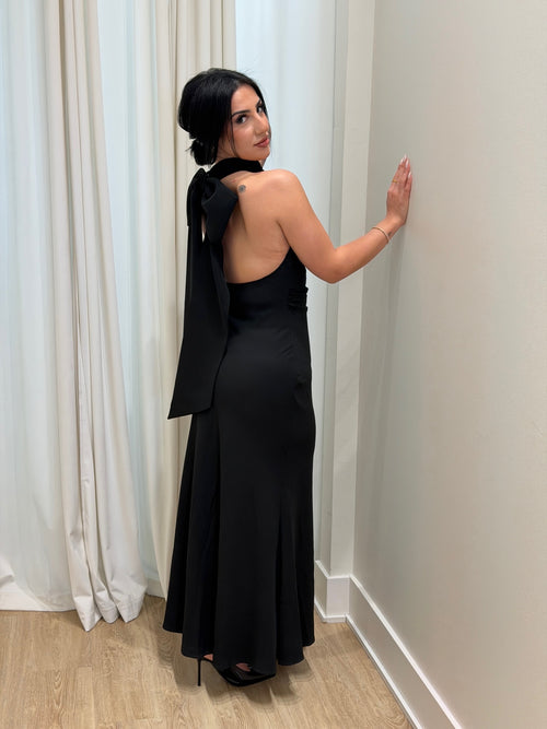 Blissful Bow Dress | Black