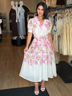 Sunday Best Dress | Cream/Floral