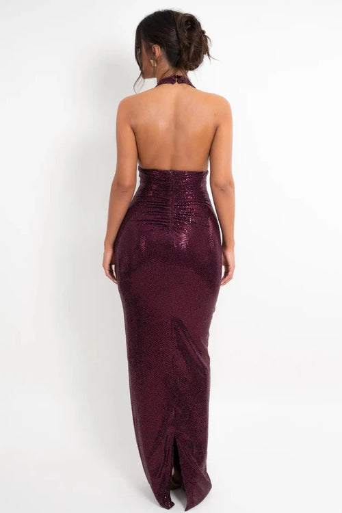 The Rosie Dress | Wine (FINAL SALE)
