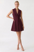 Corner Office Dress | Wine