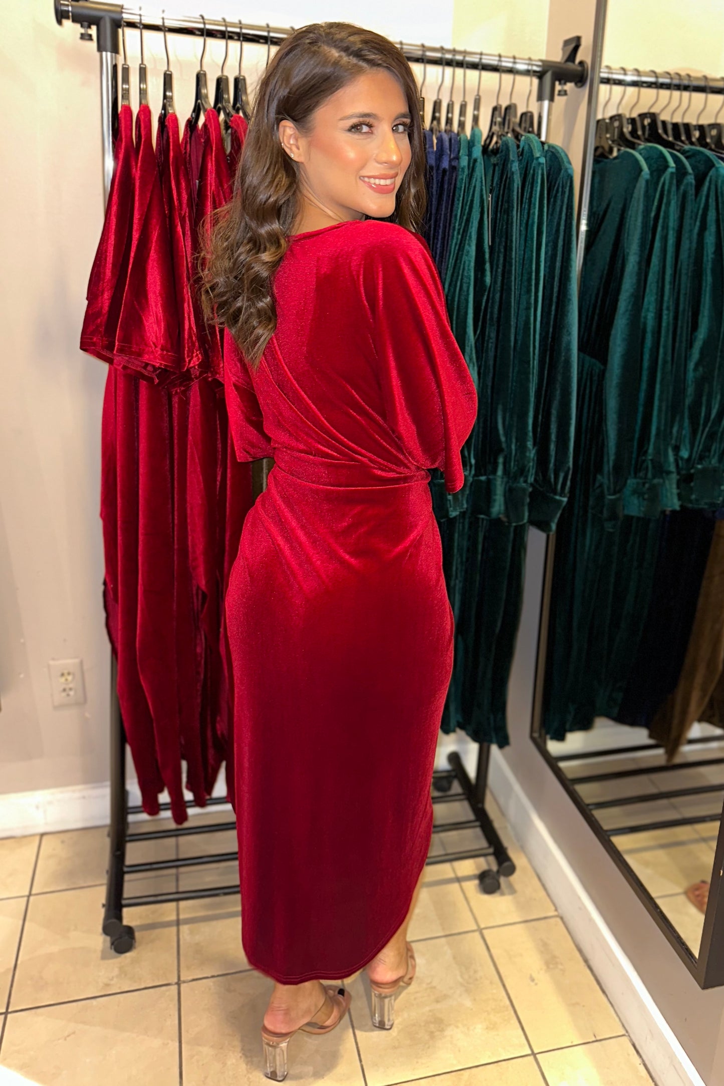 The Daphne Dress (Burgundy)
