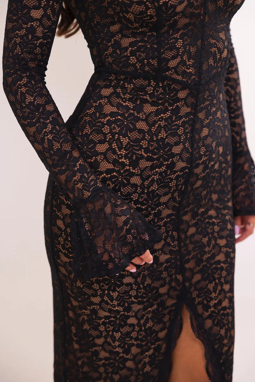 The Simone Dress | Black/Nude (FINAL SALE)