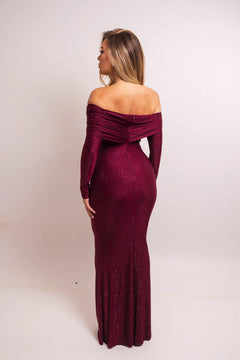 The Carlee Dress | Wine