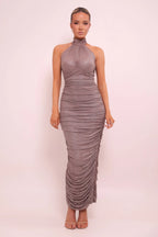 The Silia Dress | Taupe