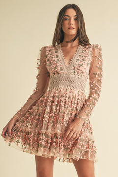 Sunday In Paris Dress | Mauve/Floral
