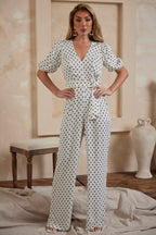 Manhattan Life Jumpsuit | Ivory (Final Sale)