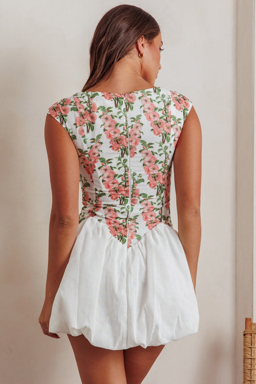 Parisian Kiss Dress | Ivory/Floral