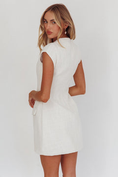 Uptown Girl Dress | Cream