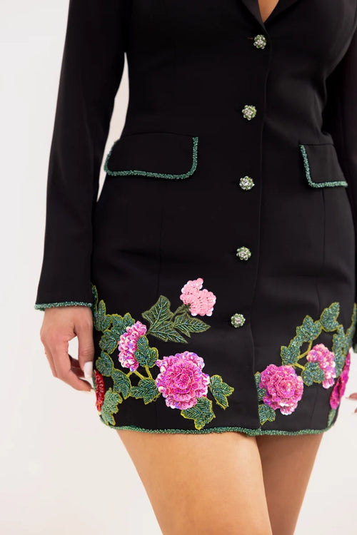 Boss In Bloom Dress | Black/Floral (FINAL SALE)