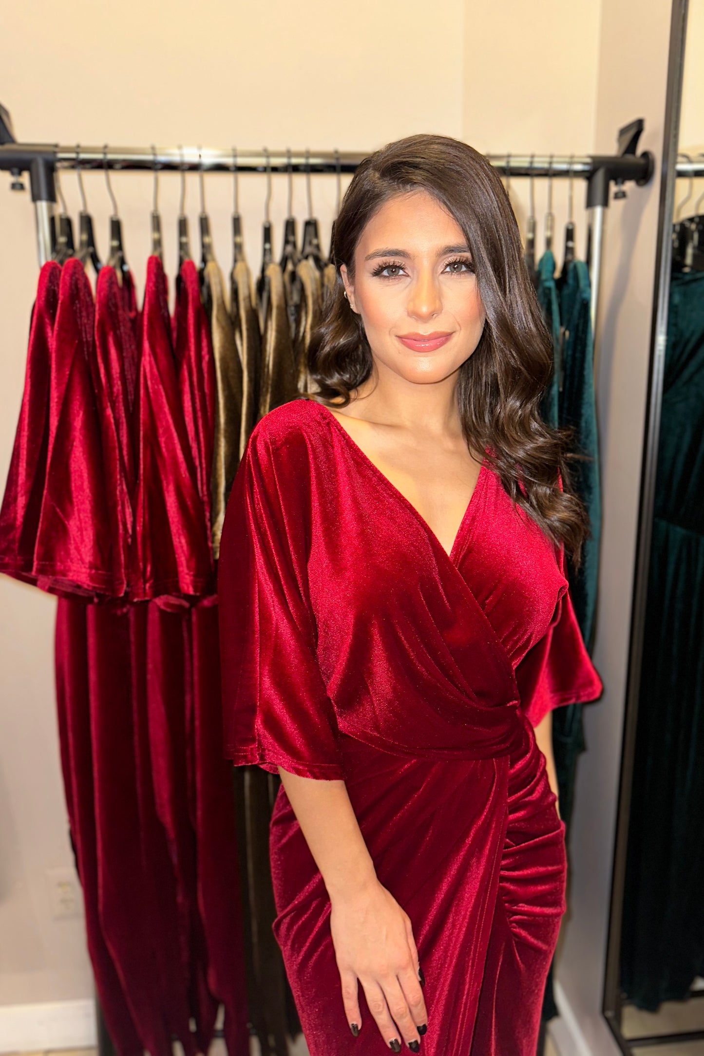 The Daphne Dress (Burgundy)