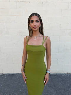 The Verona Dress | Olive