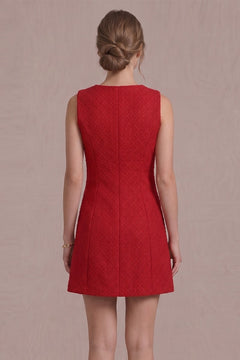 Parisian Charm Dress | Red